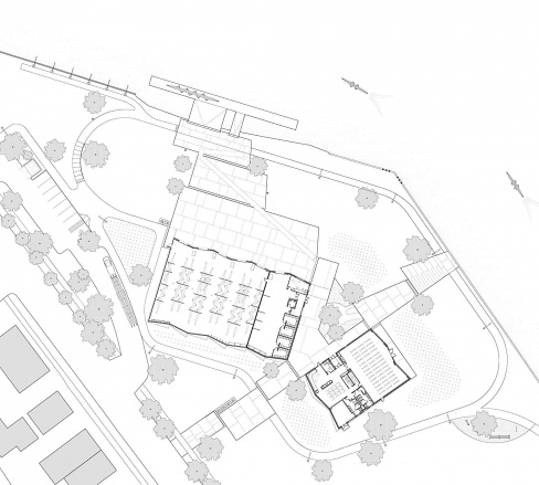 Eleanor Boathouse Site Plan Drawing, designed by Studio Gang