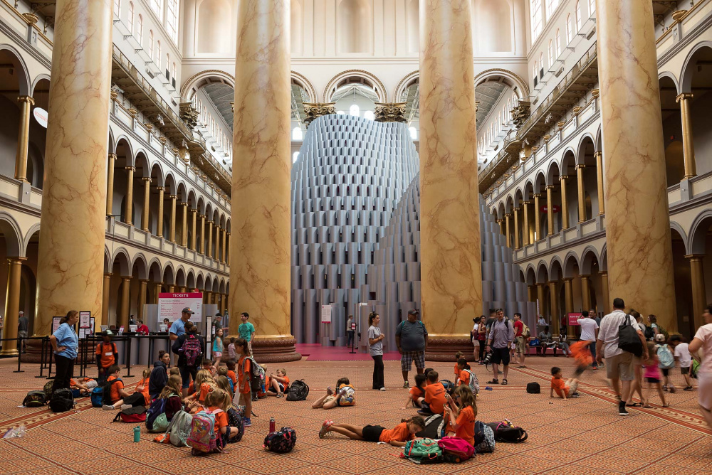 Hive Exhibtiion by Studio Gang at the National Building Museum