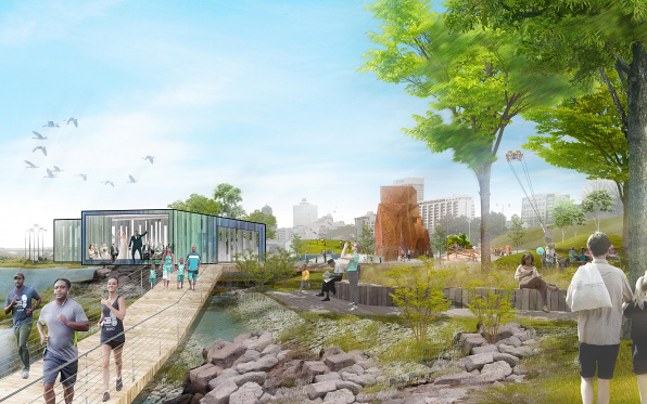 Memphis Riverfront Concept: Tom Lee Park designed by Studio Gang