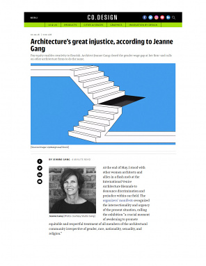 Fast Company — “Architecture’s Great Injustice, According to Jeanne Gang”